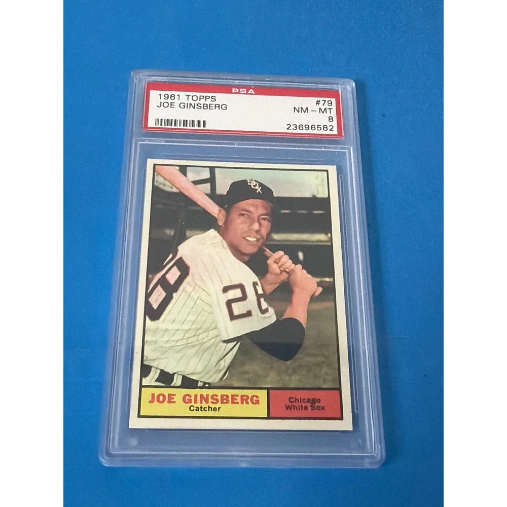 1961 Topps Joe Ginsberg #79 Chicago White Sox Catcher PSA 8 NM-MT Baseball Card